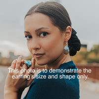 Wood and Resin Lemon Drop Glow-In-The-Dark Birch Teardrops - Earrings