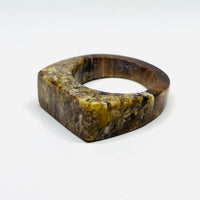 Wood and Resin Bronze & Gold Walnut - Ring