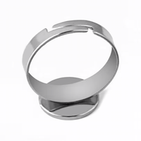 Wood and Resin White Walnut Round - Ring