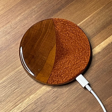 Wood and Resin Maple Syrup - Cell Phone Charging Pad