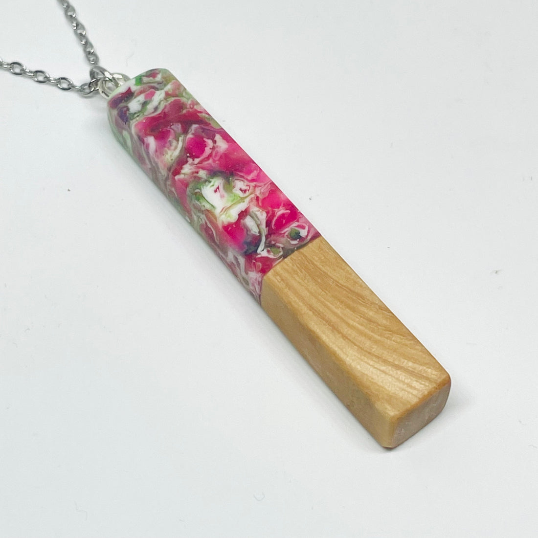 Wood and Resin Maple Potpourris Stem - Pendant/Necklace