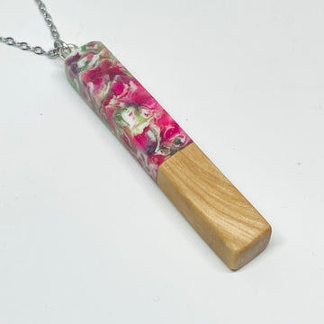 Wood and Resin Maple Potpourris Stem - Pendant/Necklace
