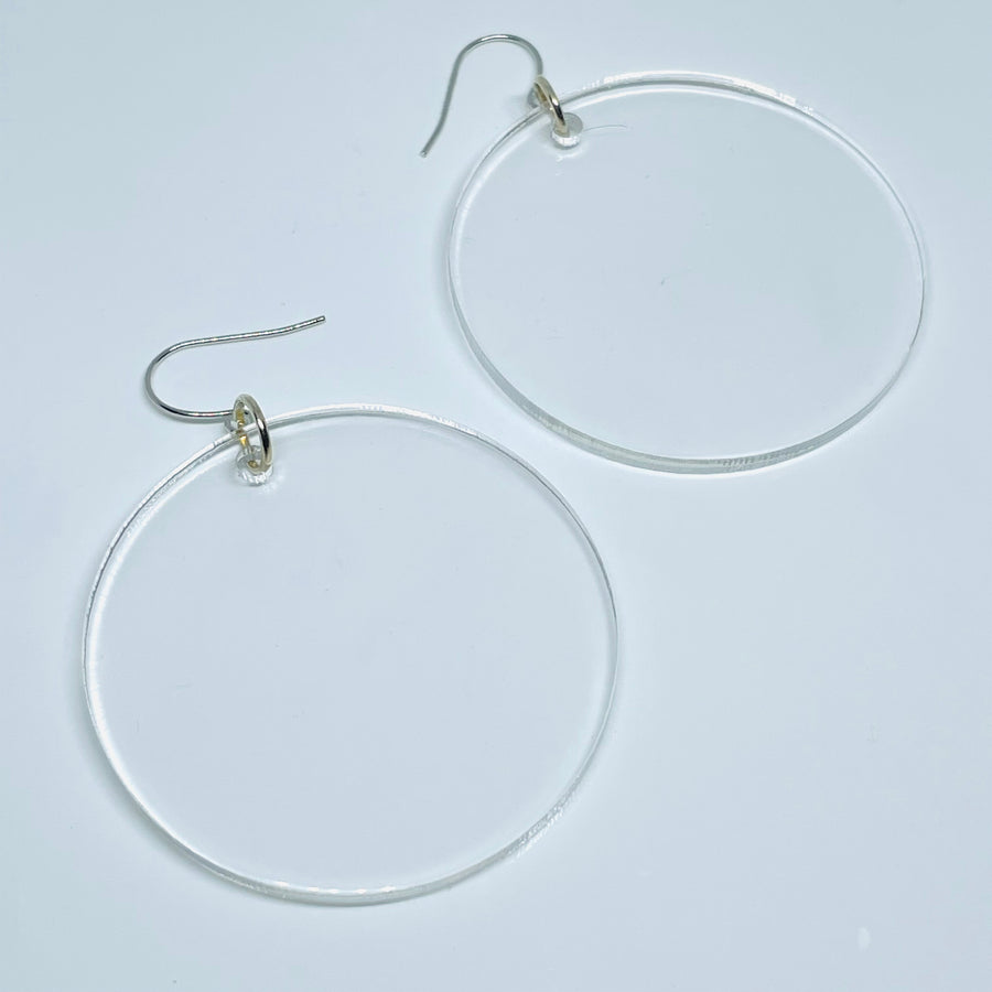 Crystal Clear Rounds - Earrings